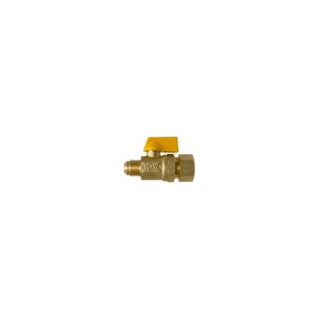 LLAVE DE CONTROL PARA GAS  1/2? TC X 3/8? Flare